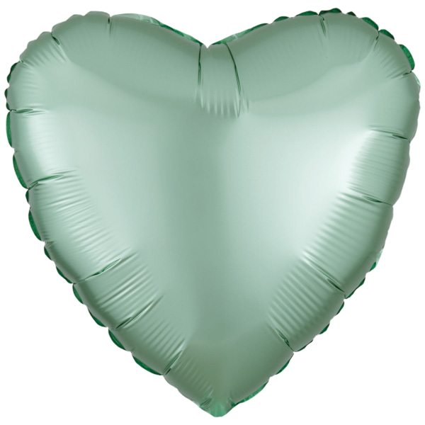 Standard Heart Silk Lustre Green